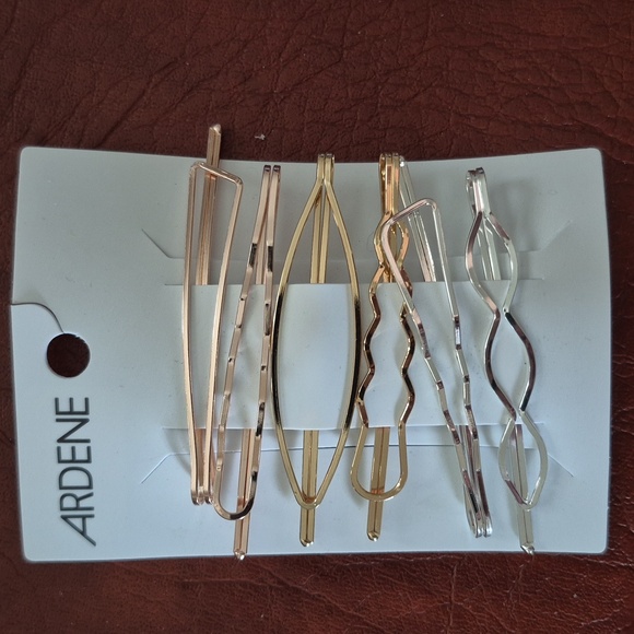 Ardene Accessories - Tri-coloured Hair Pins From Ardene, 6 Pack, New With Tags